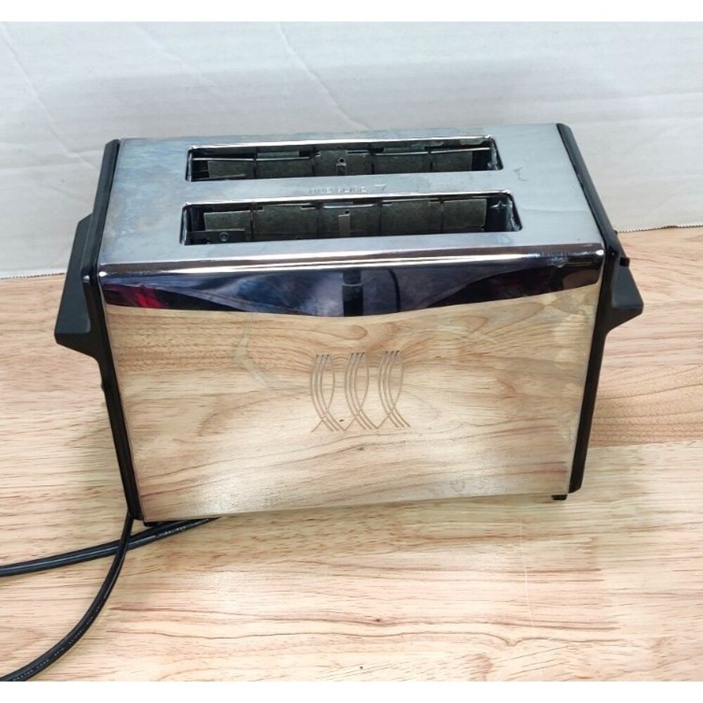 Vintage Toastmaster Model B700B 2-Slice Pop Up Toaster Chrome Tested Works 70s - Picture 4 of 9